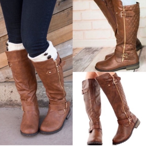 Boutique Brown Boots Size 6.5 - Picture 3 of 3